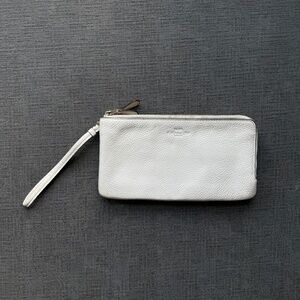 Coach Pebbled Leather Wristlet